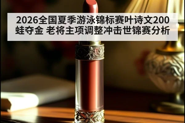 2026全国夏季游泳锦标赛叶诗文200蛙夺金 老将主项调整冲击世锦赛分析